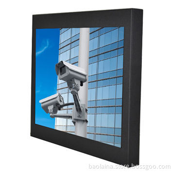 CCTV LCD monitor 17" metal VESA mount monitor built-in VGA/HDMI/BNC input support 12 volt DCNew